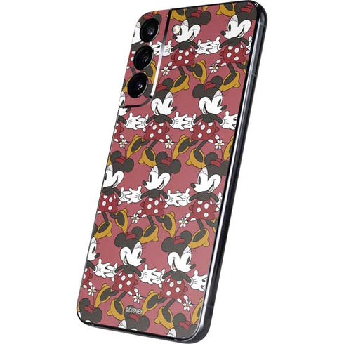 Disney Minnie Mouse Dancing Pattern Galaxy S22 Plus Skin
